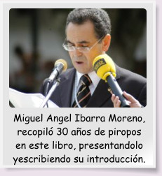 Miguel Angel Ibarra Moreno, recopiló 30 años de piropos en este libro, presentandolo yescribiendo su introducción.