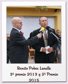 Benito Pobes Lacalle 3º premio 2013 y 2º Premio 2015