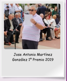 Jose Antonio Martínez González 1º Premio 2019